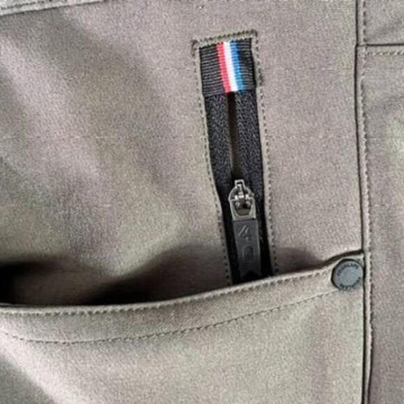 FOURLAPS Pants Mens 34X28 Olive Green Traverse Straight Leg Army 1072 Active - Picture 7 of 12